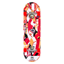 Winmax kids skateboard combo set red with safety gear for beginners