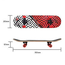 Winmax MAZE-RD skateboard with durable deck and red design
