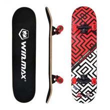 Winmax MAZE-RD skateboard with durable deck and red design