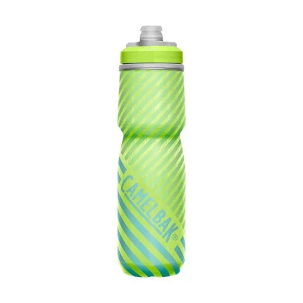 Podium® Chill™ Outdoor 24oz Bike Bottle Lime/Blue Stripe