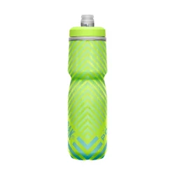 Podium® Chill™ Outdoor 24oz Bike Bottle Lime/Blue Stripe - Image 4
