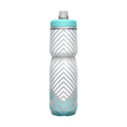 Podium® Chill™ Outdoor 24oz Bike Bottle Grey/Teal Stripe - Image 4