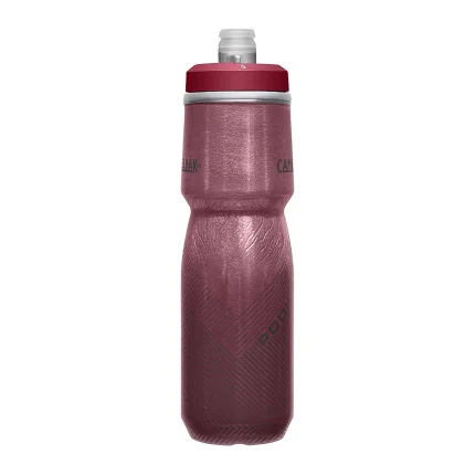 Podium® Chill™ 24oz Bike Bottle, Burgundy Perforated