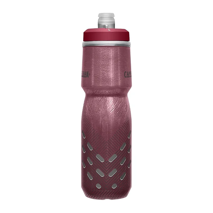 Podium® Chill™ 24oz Bike Bottle, Burgundy Perforated - Image 2