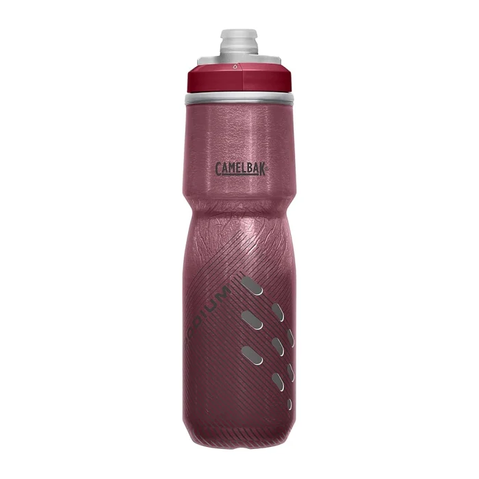 Podium® Chill™ 24oz Bike Bottle, Burgundy Perforated - Image 3