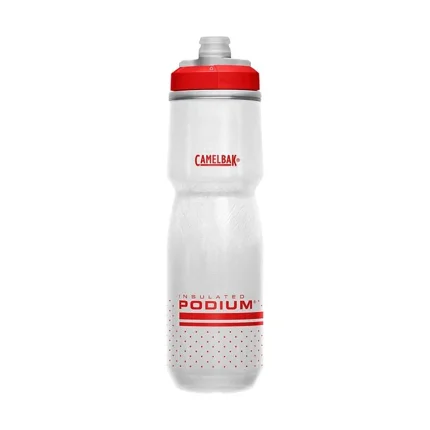 Podium® Chill™ 24oz Bike Bottle, Fiery Red/White
