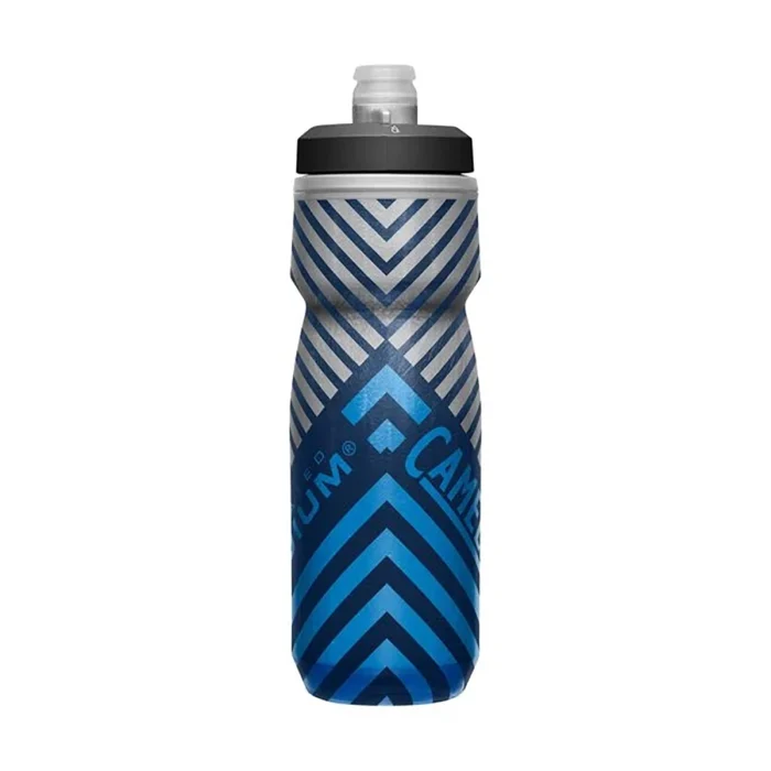 Podium® Chill™ Outdoor 21oz Bike Bottle, Navy Stripe - Image 2