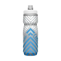 Podium® Chill™ Outdoor 21oz Bike Bottle, Grey/Blue Stripe - Image 3