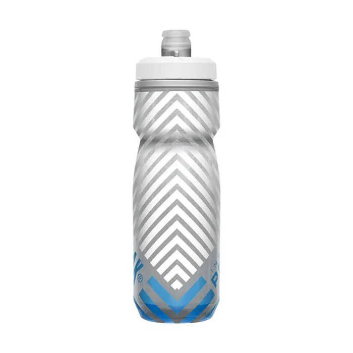 Podium® Chill™ Outdoor 21oz Bike Bottle, Grey/Blue Stripe - Image 4
