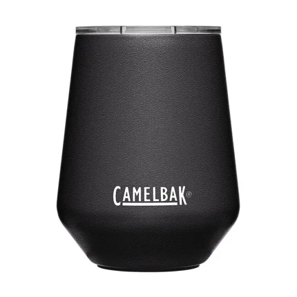 Horizon 12 oz Wine Tumbler, Insulated Stainless Steel, Black