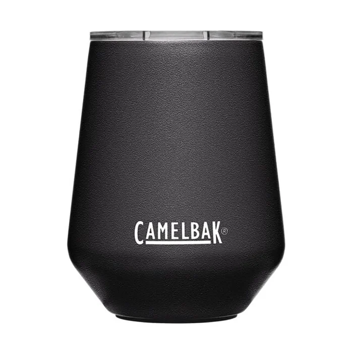 Horizon 12 oz Wine Tumbler, Insulated Stainless Steel, Black