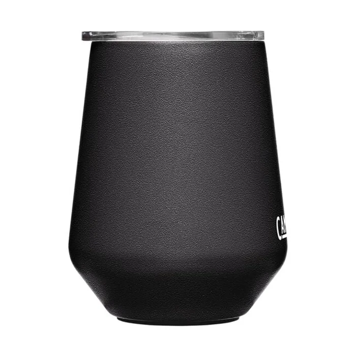 Horizon 12 oz Wine Tumbler, Insulated Stainless Steel, Black - Image 3