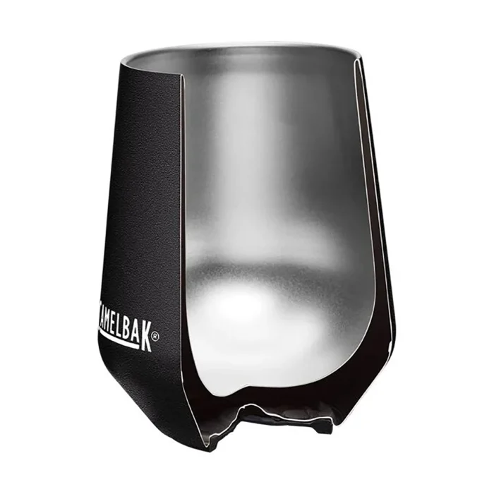 Horizon 12 oz Wine Tumbler, Insulated Stainless Steel, Black - Image 5