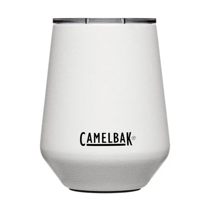 Horizon 12 oz Wine Tumbler, Insulated Stainless Steel, White