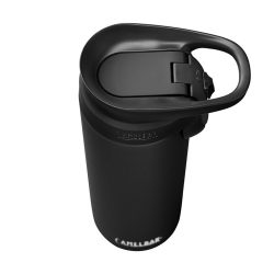 Forge Flow 16 oz Travel Mug, Insulated Stainless Steel, Black - Image 2