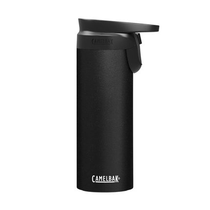 Forge Flow 12 oz Travel Mug, Insulated Stainless Steel, Black