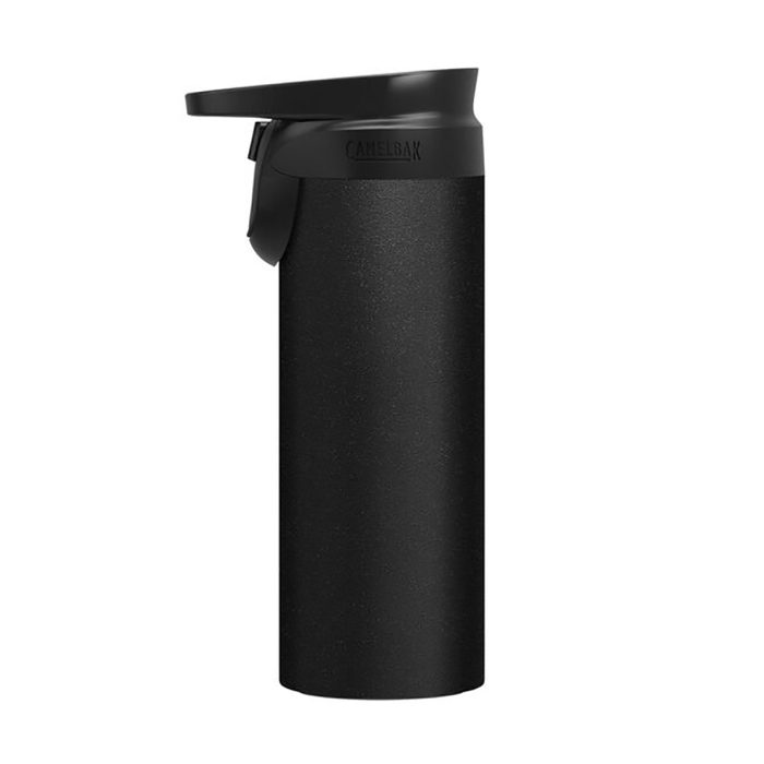 Forge Flow 12 oz Travel Mug, Insulated Stainless Steel, Black - Image 4