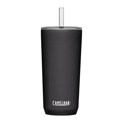 Horizon 20oz Straw Tumbler, Insulated Stainless Steel, Black