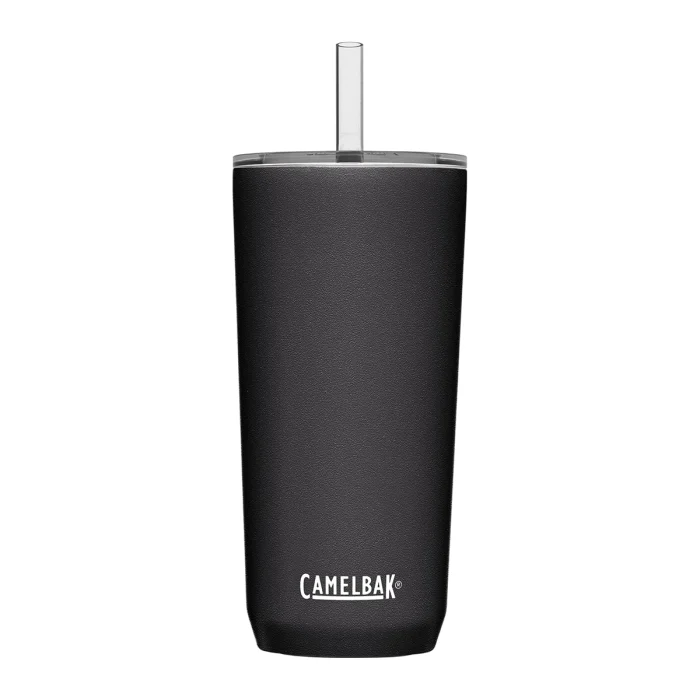Horizon 20oz Straw Tumbler, Insulated Stainless Steel, Black