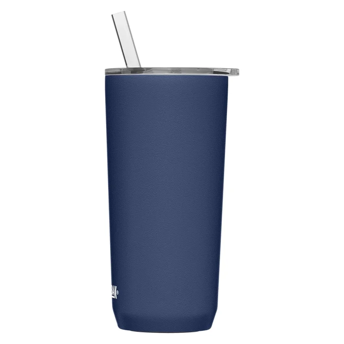 Horizon 20oz Straw Tumbler, Insulated Stainless Steel, Navy - Image 2