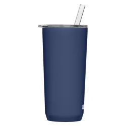 Horizon 20oz Straw Tumbler, Insulated Stainless Steel, Navy - Image 4