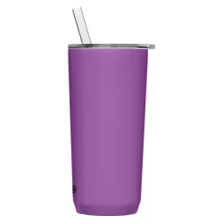 Horizon 20oz Straw Tumbler, Insulated Stainless Steel, Magenta - Image 2
