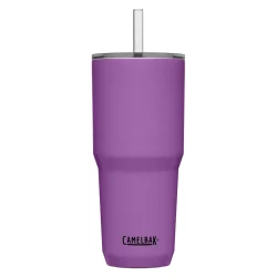 Horizon 30oz Straw Tumbler, Insulated Stainless Steel, Magenta