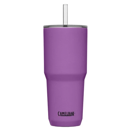 Horizon 30oz Straw Tumbler, Insulated Stainless Steel, Magenta