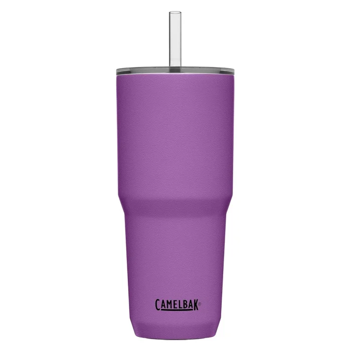 Horizon 30oz Straw Tumbler, Insulated Stainless Steel, Magenta