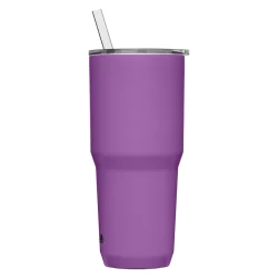Horizon 30oz Straw Tumbler, Insulated Stainless Steel, Magenta - Image 4