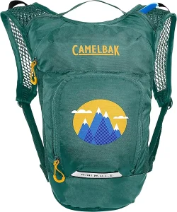 Kids' Mini M.U.L.E.® 50oz Hydration Pack with Crux® 50oz, Green/ Mountains - Image 3