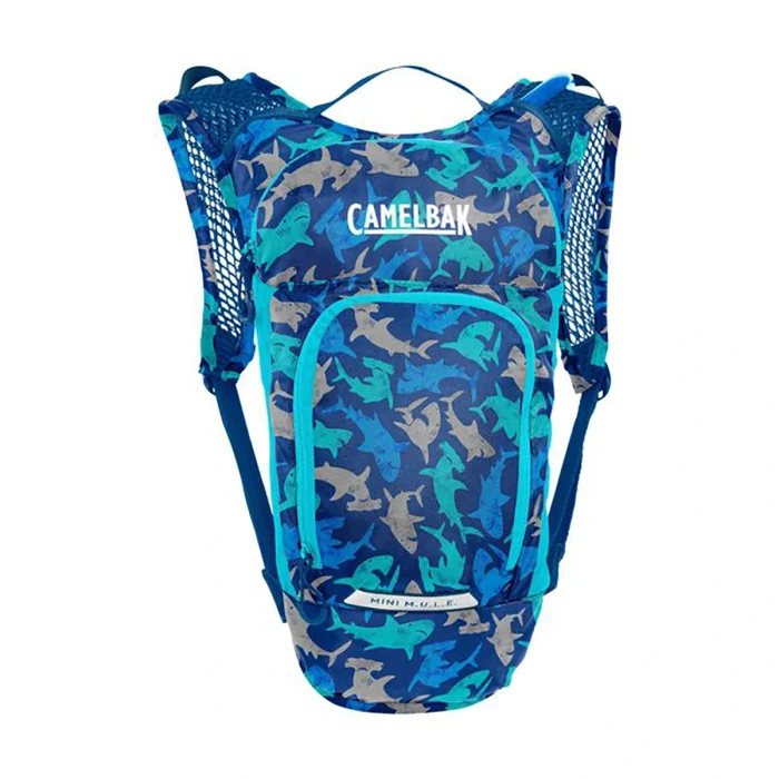 Kids' Mini M.U.L.E.® 50oz Hydration Pack with Crux® 50oz, Blue Sharks - Image 3