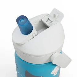 Thrive™ Flip Straw Kids 12oz Bottle, Insulated Stainless Steel, Ocean Life - Image 4