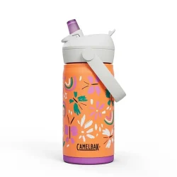 Thrive™ Flip Straw Kids 12oz Bottle, Insulated Stainless Steel, Butterfly Rainbow - Image 2