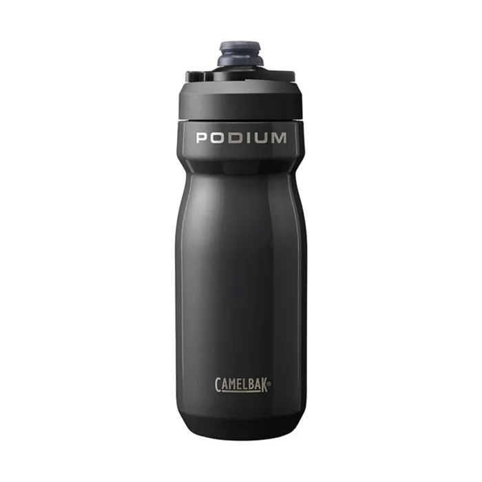 Podium® Steel 18oz Bike Bottle, Black