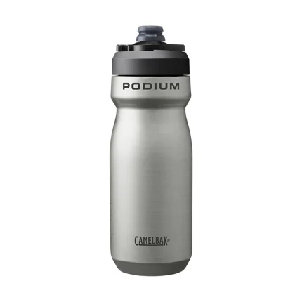 Podium® Steel 18oz Bike Bottle, Stainless
