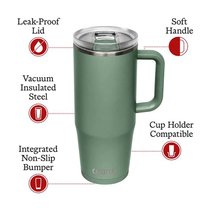 Thrive™ 32 oz Mug, Insulated Stainless Steel, Moss - Image 6
