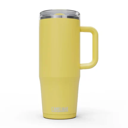 Thrive™ 32 oz Mug, Insulated Stainless Steel, Yellow Bloom