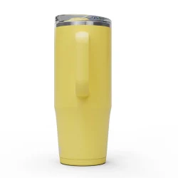 Thrive™ 32 oz Mug, Insulated Stainless Steel, Yellow Bloom - Image 4