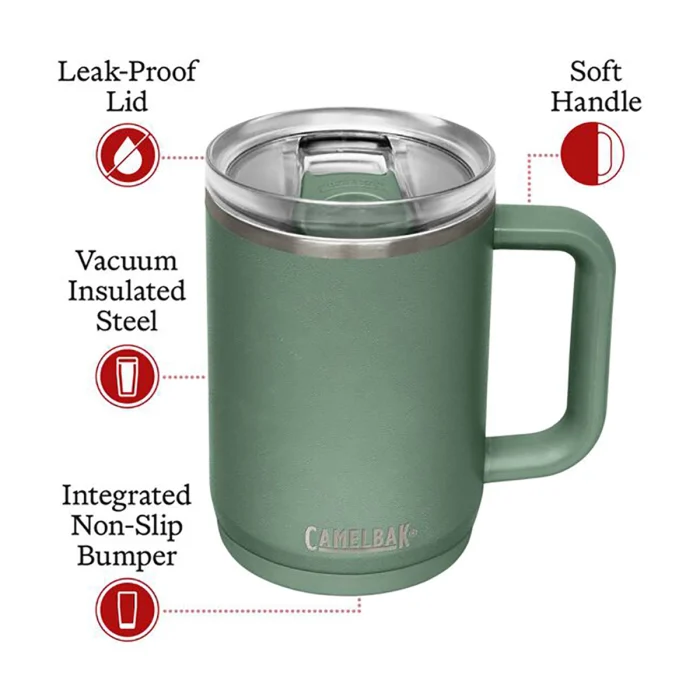 Thrive™ 16 oz Mug, Insulated Stainless Steel, Moss - Image 6