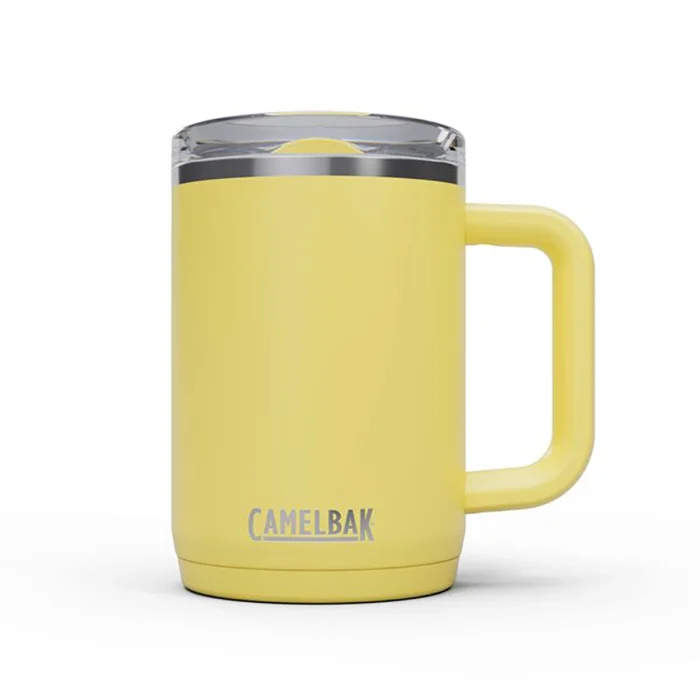 Thrive™ 16 oz Mug, Insulated Stainless Steel, Yellow Bloom