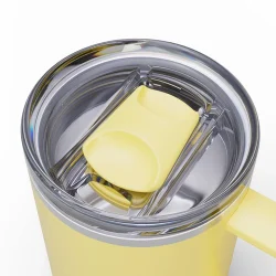 Thrive™ 16 oz Mug, Insulated Stainless Steel, Yellow Bloom - Image 2