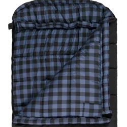 Bridger Sleeping Bag, Long,k -20F, Right Zip, Charcoal and Blue - Image 3