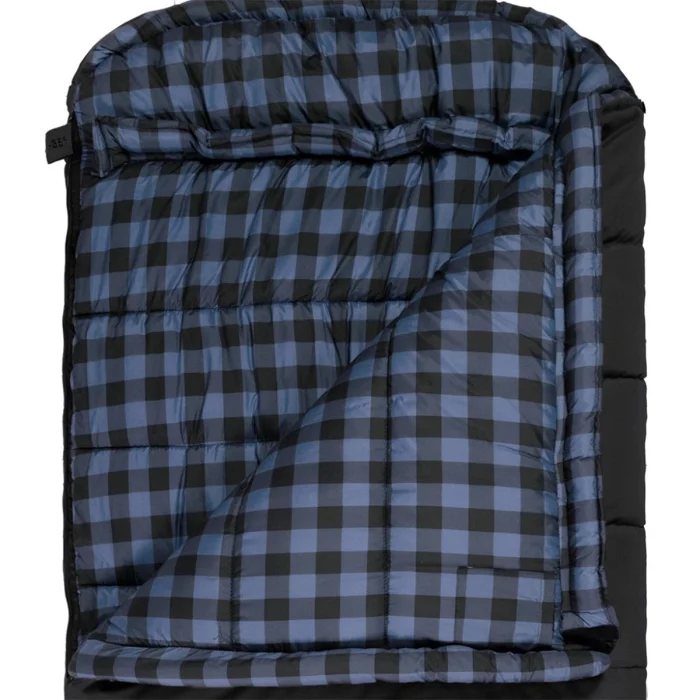Bridger Sleeping Bag, Long,k -20F, Right Zip, Charcoal and Blue - Image 3