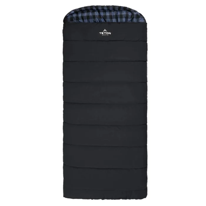 Bridger Sleeping Bag, Long,k -20F, Right Zip, Charcoal and Blue - Image 4