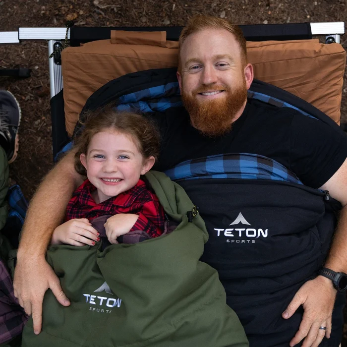 Bridger Sleeping Bag, Long,k -20F, Right Zip, Charcoal and Blue - Image 6
