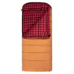 Bridger Sleeping Bag, Cotton, Long, -35F, Right Zip, Pecan and Fox