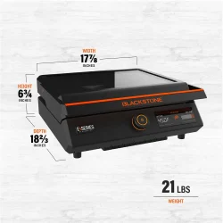 Blackstone E-Series 17" Tabletop Electric Griddle - Image 4