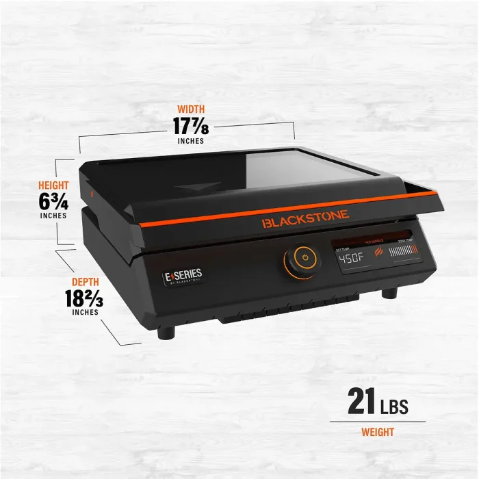 Blackstone E-Series 17" Tabletop Electric Griddle - Image 4