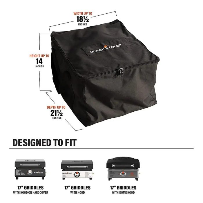 Blackstone 17″ with Hood Griddle Cover - Image 3